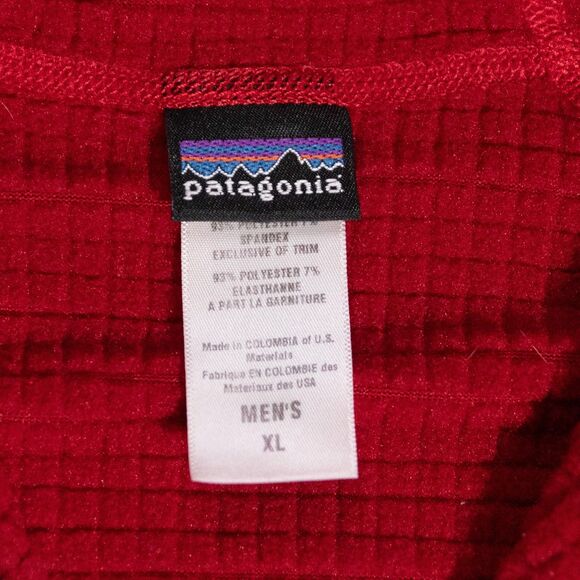 Patagonia R1 Hoody Fleece 1/2 Zip Pullover Red Polartec Sweater Men's XL Banff - Picture 4 of 10